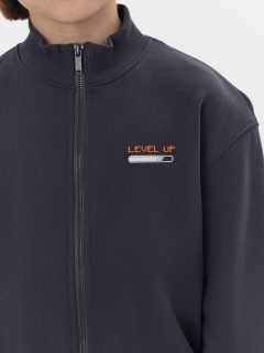 Толстовка Mark Formelle 123448/25-35533П-7 графит_печать_1_сл_на_дет_пер - фото 3