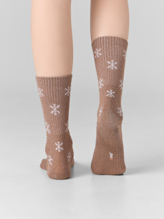 Носки Mark Formelle 217K-2166/22217K-4 карамель_серебр.люрекс_рис.2166 - фото 2