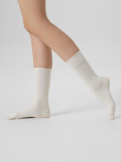 Носки Mark Formelle 245K-3138/25245K-1 молочный_игристая_рис.3138,_стразы - фото 2