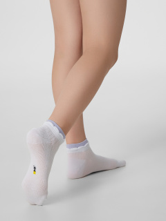 Носки Mark Formelle 406K-3177/B4-25406K белый_св.лаванда_рис.3177 - фото 1