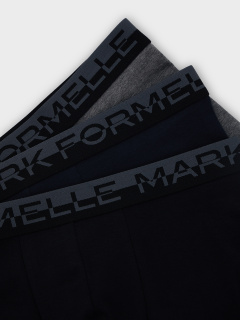 Трусы Mark Formelle 411124-3/25-5137Ц-5 т.серый_меланж_4348_F_т.синий_черный - фото 2