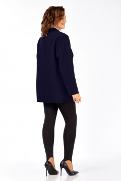 Жакет Ольга Стиль С-986 темно-синий - фото 5