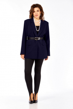 Жакет Ольга Стиль С-986 темно-синий - фото 3