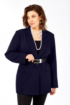 Жакет Ольга Стиль С-986 темно-синий - фото 2