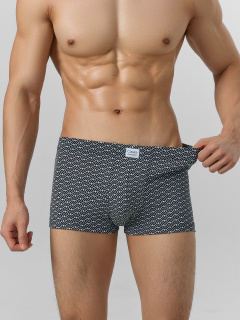 Трусы Mark Formelle 411229-2/25-5165П-5 квадратный_узор_на_черном_св.серый - фото 1