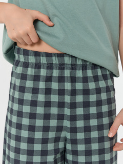 Футболка, шорты Mark Formelle 563322/25-39772ПП-0 зеленая_пастель_зеленая_клетка_1_сл_на_пол - фото 3