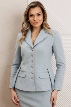 Жакет, юбка Мода Юрс 25-2931 небесная_бирюза - фото 5