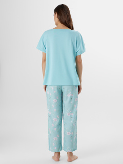 Брюки, футболка Mark Formelle 592545/25-35485ПП-14 мятный_цветы_на_мятном - фото 2