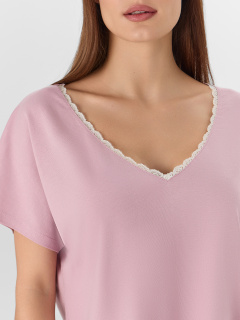 Брюки, футболка Mark Formelle 592545/25-35485ПП-14 пыльный_розовый_протеи_на_св.молочном - фото 2