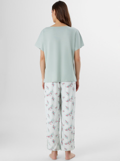 Брюки, футболка Mark Formelle 592545/25-35485ПП-14 эдельвейс_веточки_на_мятном - фото 1