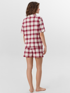 Рубашка, шорты Mark Formelle 592553/25-37732ПП-0 молочно_бордовая_клетка - фото 1
