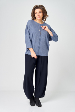 Джемпер Bliss 9500 стальной_синий - фото 5