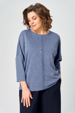Джемпер Bliss 9500 стальной_синий - фото 1
