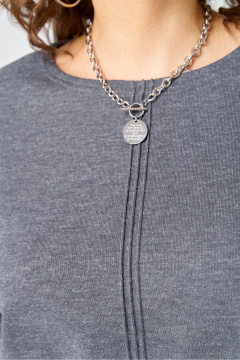 Джемпер Bliss 9500 серый - фото 2