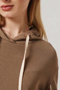 Худи Nelva 23112 капучино - фото 4