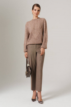 Брюки Nelva 31089 кофейный - фото 1