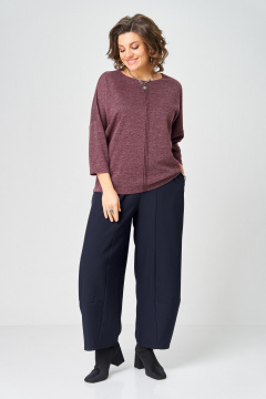 Джемпер Bliss 9500 бордовый - фото 4