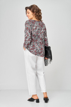 Джемпер Bliss 9400 белый_красный - фото 3