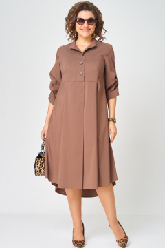 Платье EVA GRANT 7168 капучино - фото 1