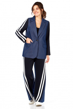 Брюки, жакет Matini 1.801 синий - фото 1