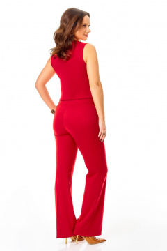 Брюки, жакет, жилет Ольга Стиль С-922 красный - фото 3