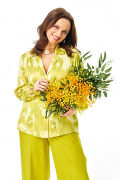 Блуза, болеро, брюки Ольга Стиль С-955 желтый - фото 3