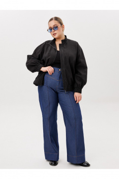 Бомбер AVA fashion М-169 черный - фото 5