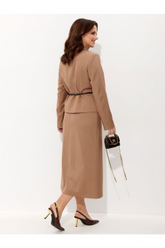 Жакет, юбка Liona Style 962 карамаель - фото 5