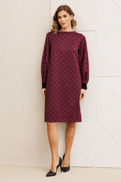 Платье Gizart 7385/1 сине-красный - фото 2