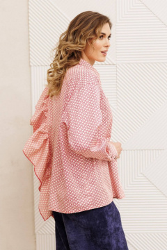 Рубашка Gizart 15317/1 бело-красный - фото 3