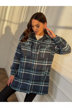 Рубашка Dilana VIP 2127 сине-голубой - фото 4