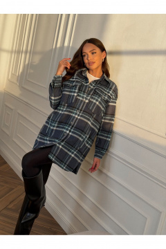 Рубашка Dilana VIP 2127 сине-голубой - фото 3