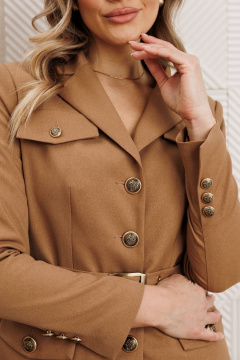 Жакет, юбка Мода Юрс 25-2935 бежевый - фото 5