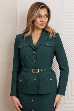 Жакет, юбка Мода Юрс 25-2935 малахит - фото 5