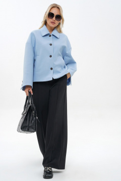 Брюки, жакет Alani Collection 2487 голубой-черный - фото 1