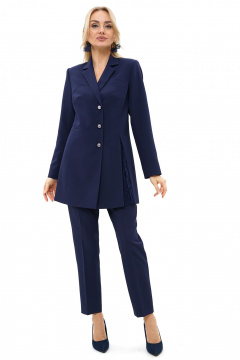 Брюки, жакет Alani Collection 2488 синий - фото 2
