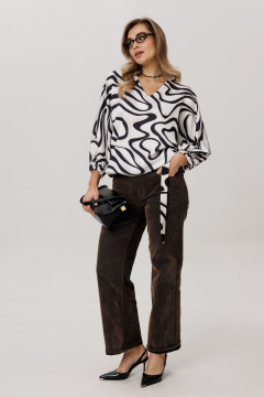 Блуза Anelli 1662 белое_озеро - фото 4