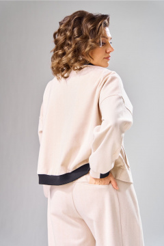 Бомбер, брюки V&N Fashion 1103 бежевый - фото 2