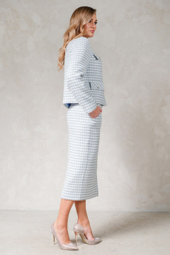 Жакет, юбка Erika 1751 голубой - фото 2