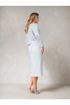 Жакет, юбка Erika 1753 голубой - фото 2