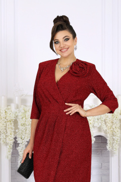 Платье Ninele 7499 красный - фото 2