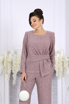 Блуза, брюки Ninele 6070 пудра - фото 2