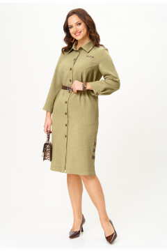 Платье Твой имидж 2337 олива - фото 4