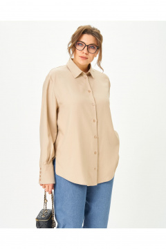 Блуза GRATTO 4468 бежевый - фото 2