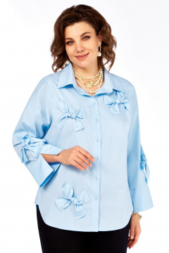Рубашка Grace for you 009 голубой - фото 4