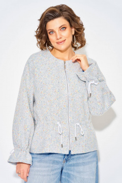 Жакет Liliana 1340н голубой_меланж - фото 5