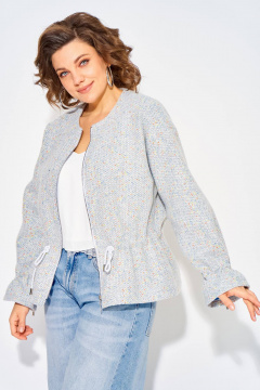 Жакет Liliana 1340н голубой_меланж - фото 4