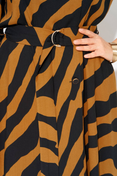 Платье Liliana 1418н карамель_черный - фото 5