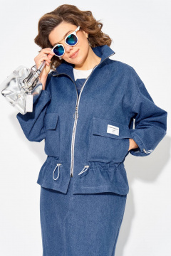 Брюки, ветровка Liliana 1504 джинс - фото 5