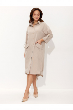 Платье Liona Style 968 бежевый - фото 1